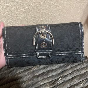 Vintage black coach wallet